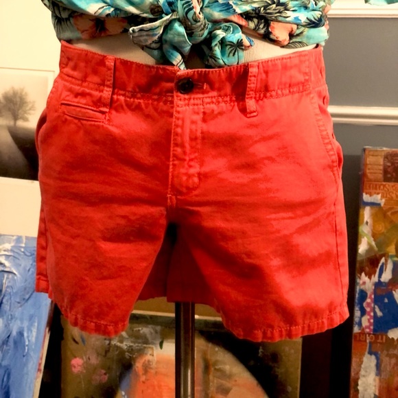 Women’s Orange chino style short - Picture 2 of 3